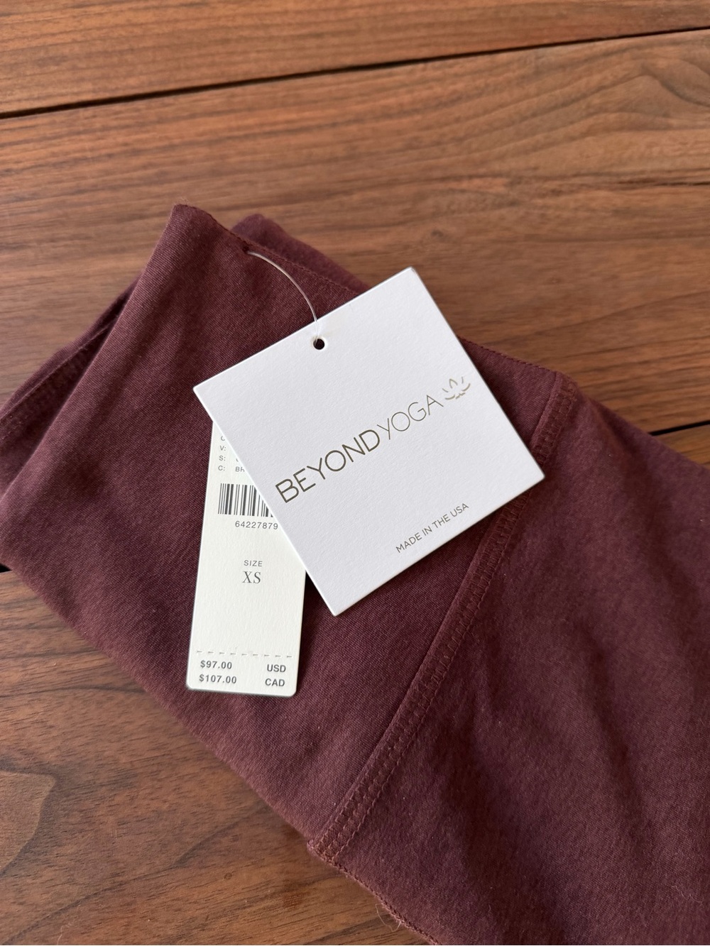 NWT Beyond Yoga Maroon Leggings